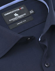 Plain Navy Tailored Smart Fit Shirt FSK18SF-15