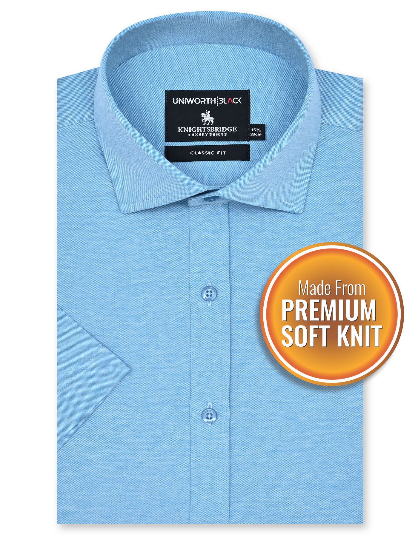Formal Shirt Knit Turquoise 14? FSK39-1RH Uni Black FSK39-1RH-14.5