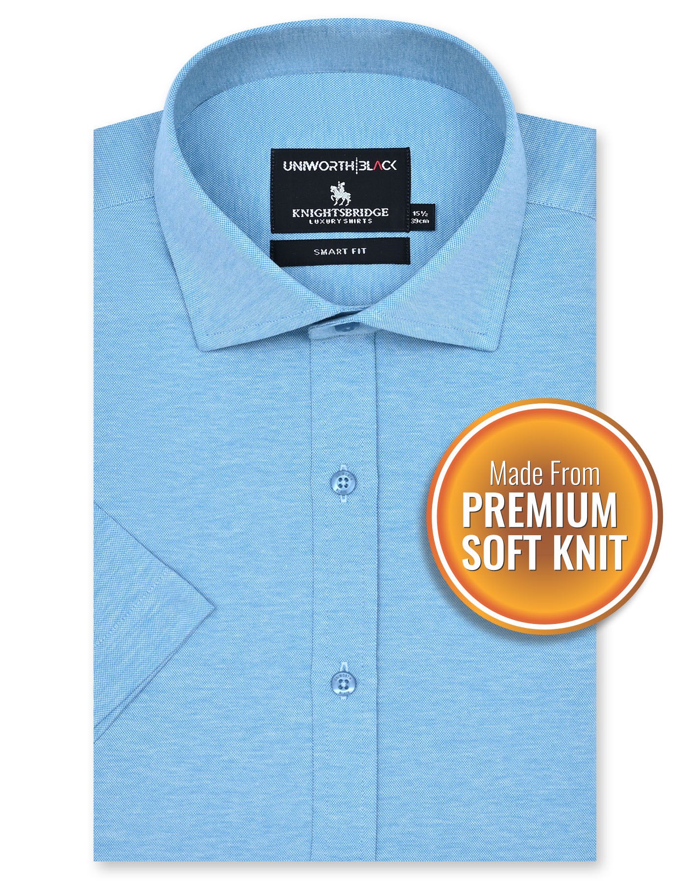 Formal Shirt Knit Turquoise 14? FSK39SH Uni Black FSK39SH-14.5