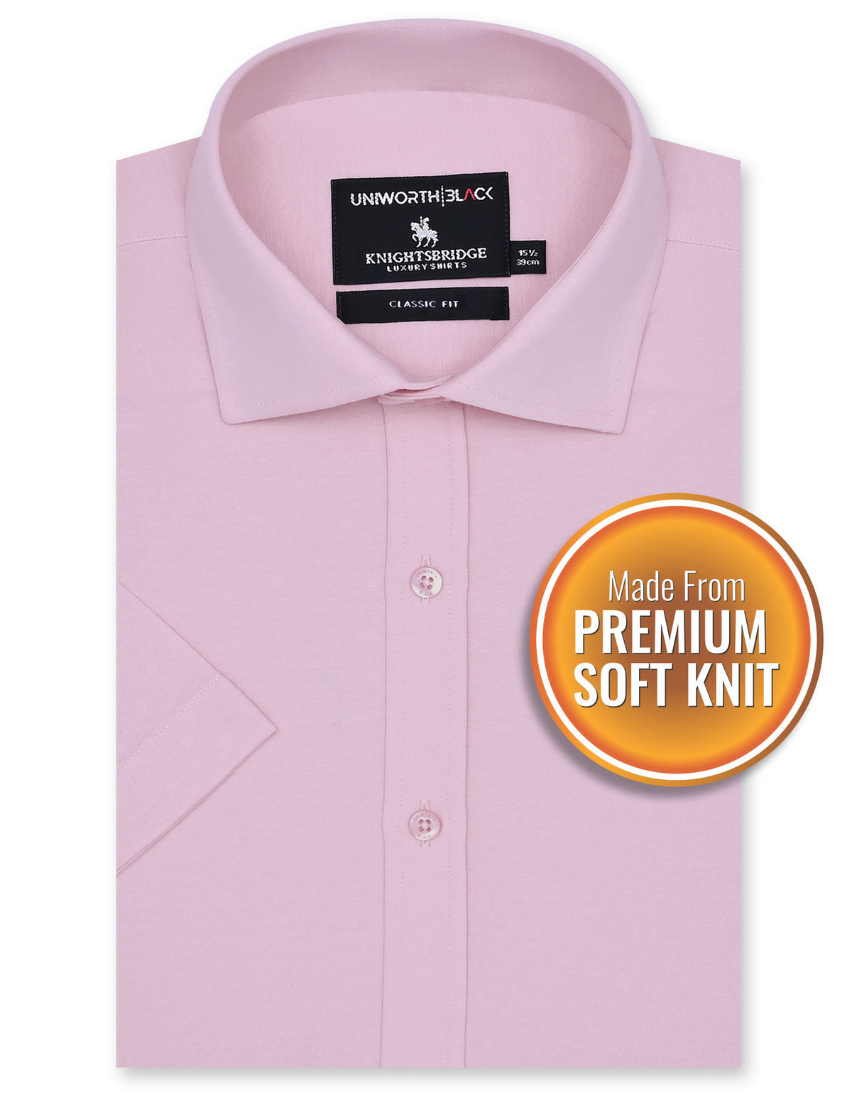 Formal Shirt Knit Pink 14? FSK40-1RH Uni Black FSK40-1RH-14.5