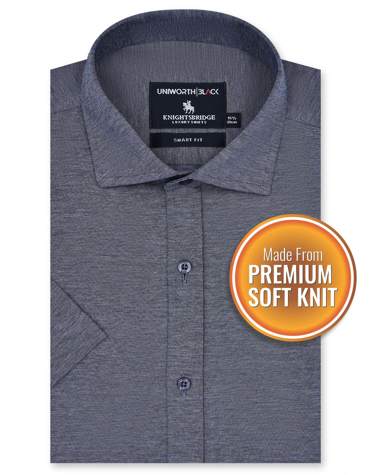 Plain Grey Smart Fit Shirt FSK42SH-14.5