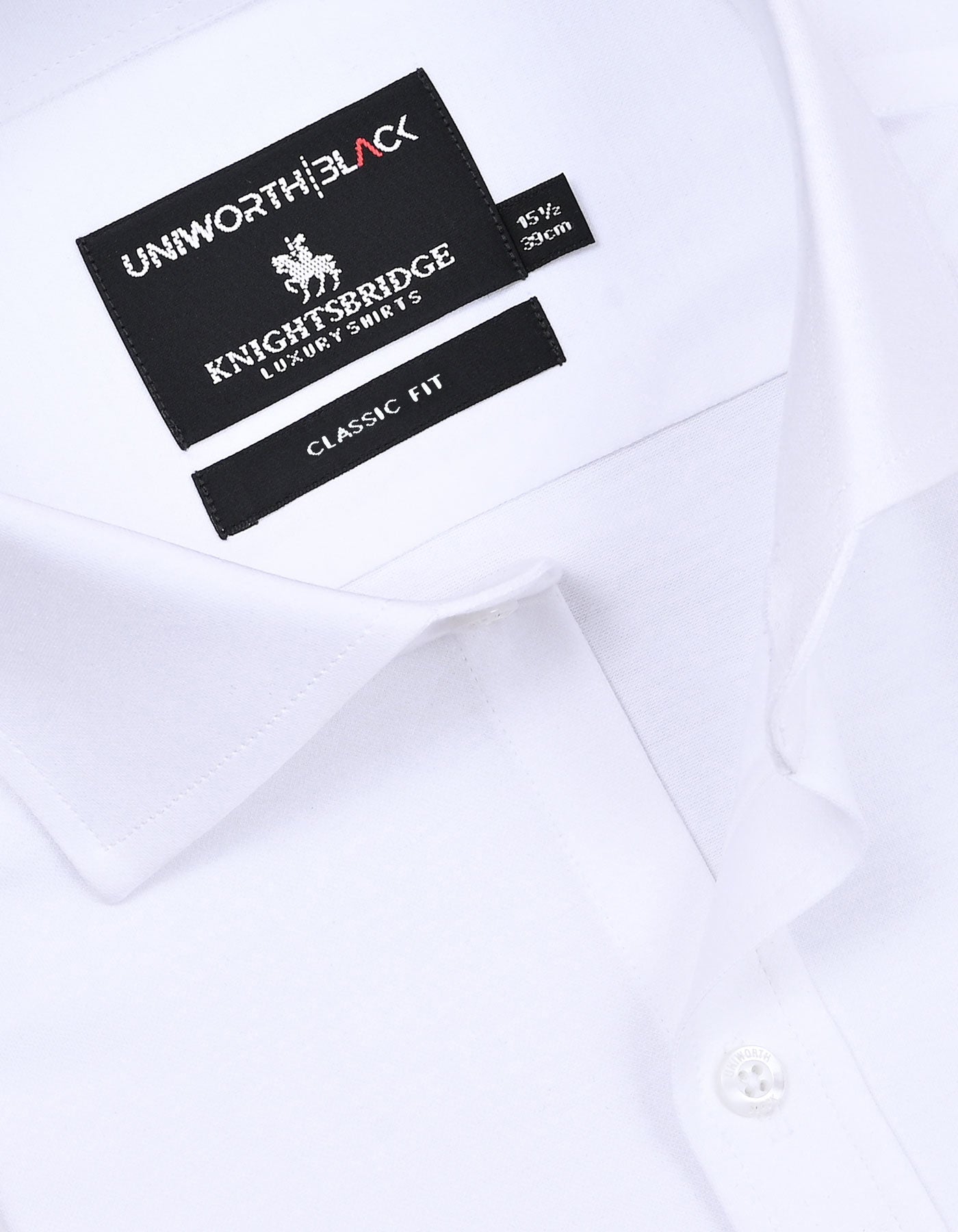 Formal Shirt Knit White 15 FSK43RF Uni Black FSK43RF-15