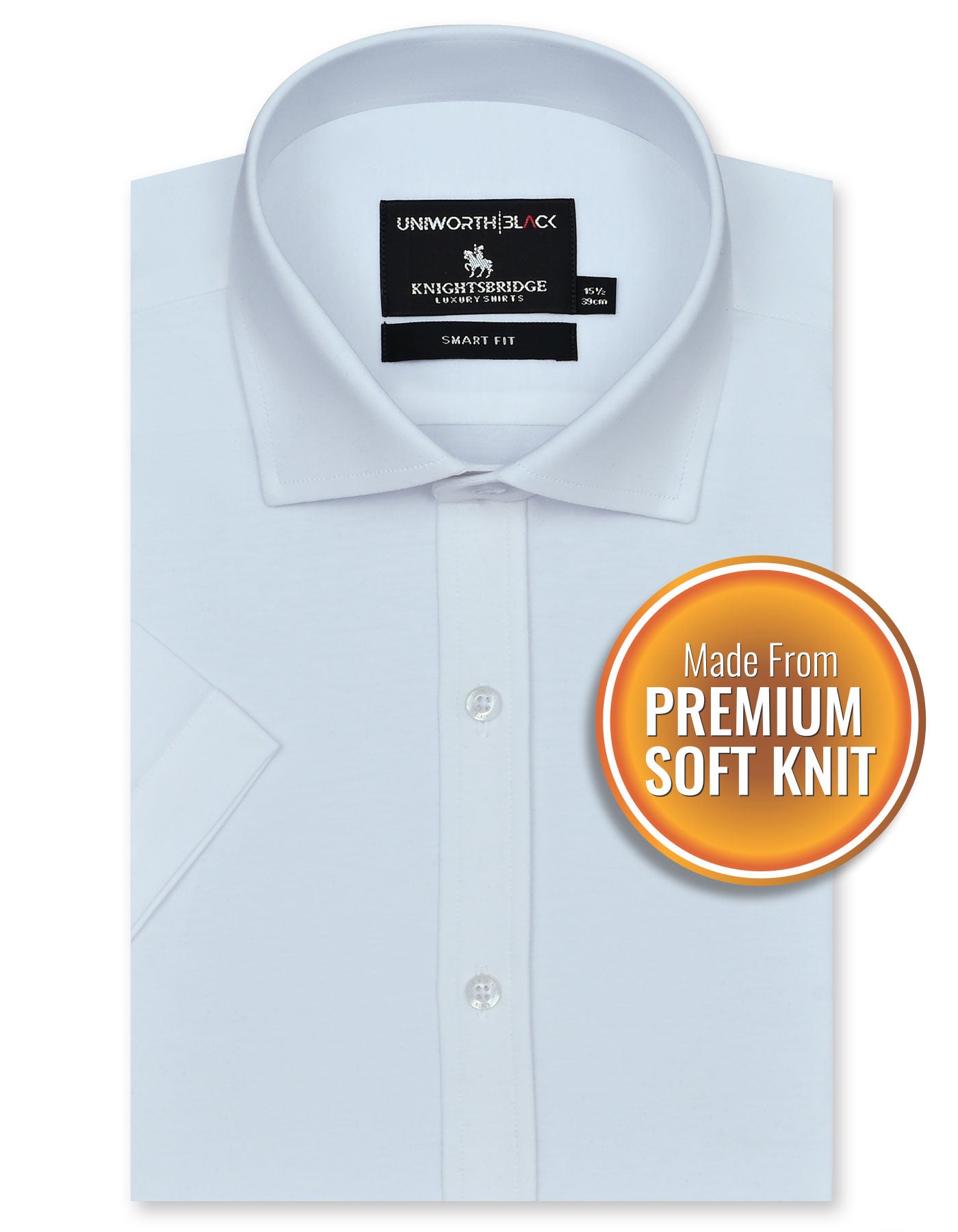 Plain White Smart Fit Shirt FSK43SH-14.5