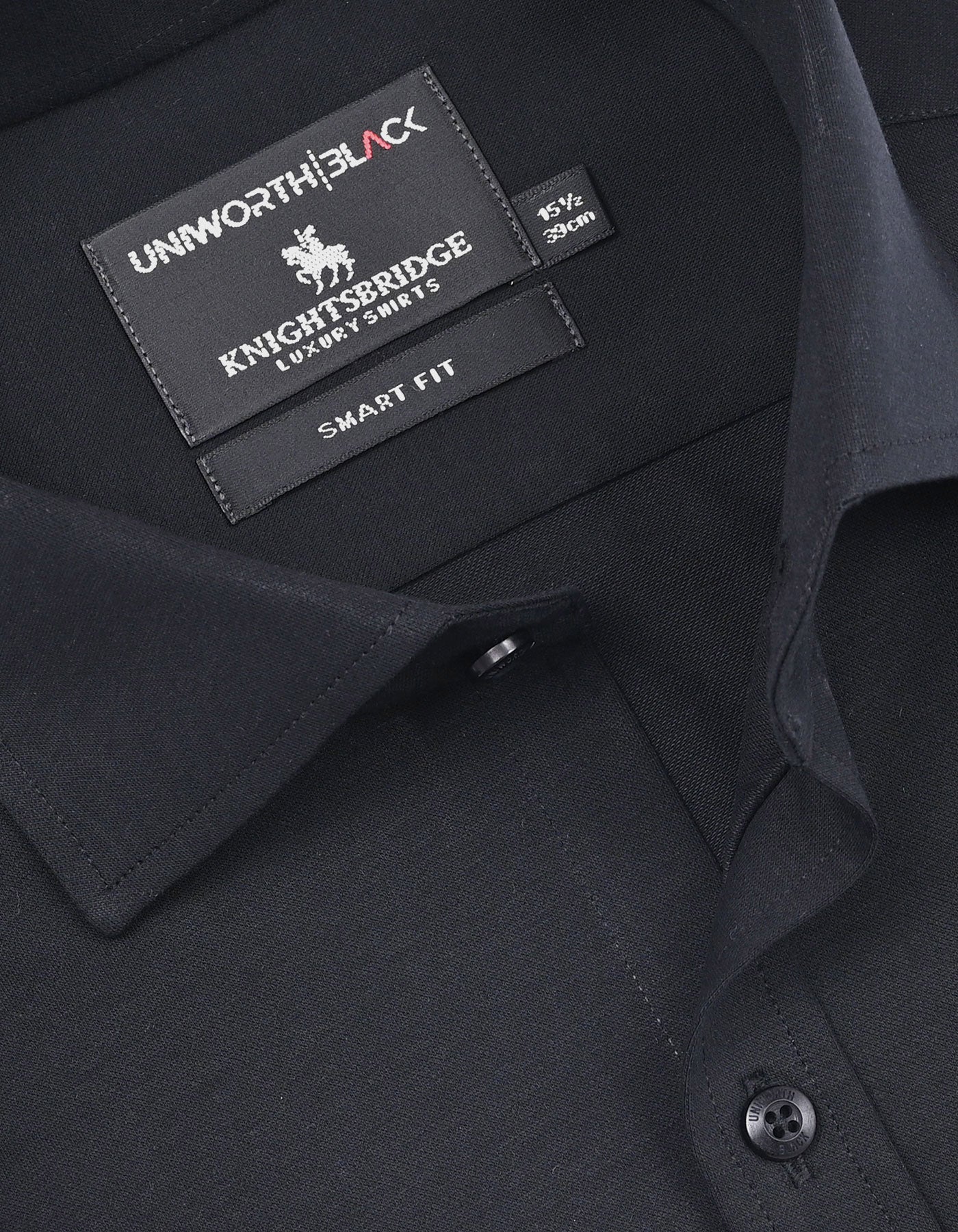 Formal Shirt Knit Black 15 FSK44SF Uni Black FSK44SF-15