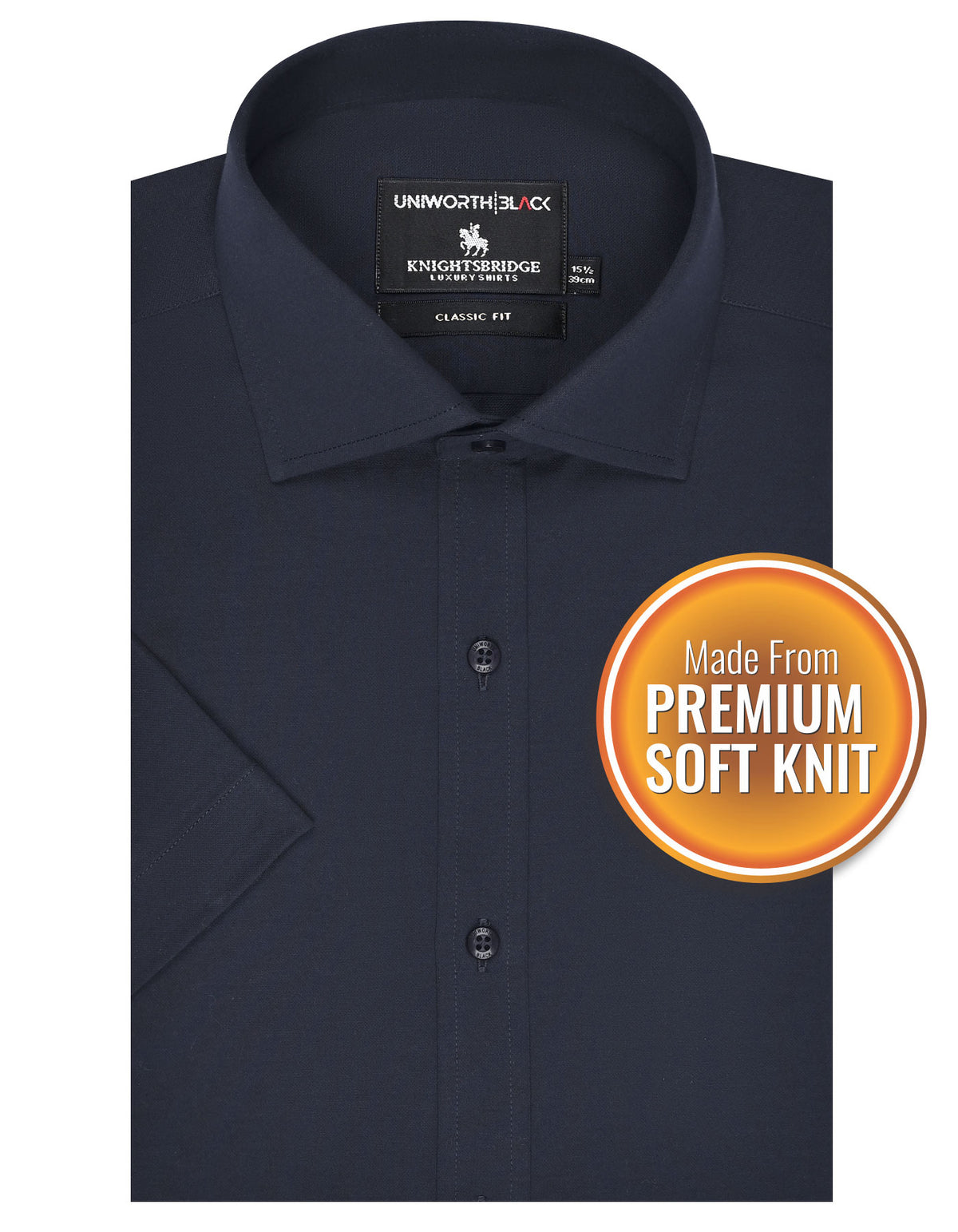 Formal Shirt Knit D Navy 14? FSK45RH Uni Black FSK45RH-14.5