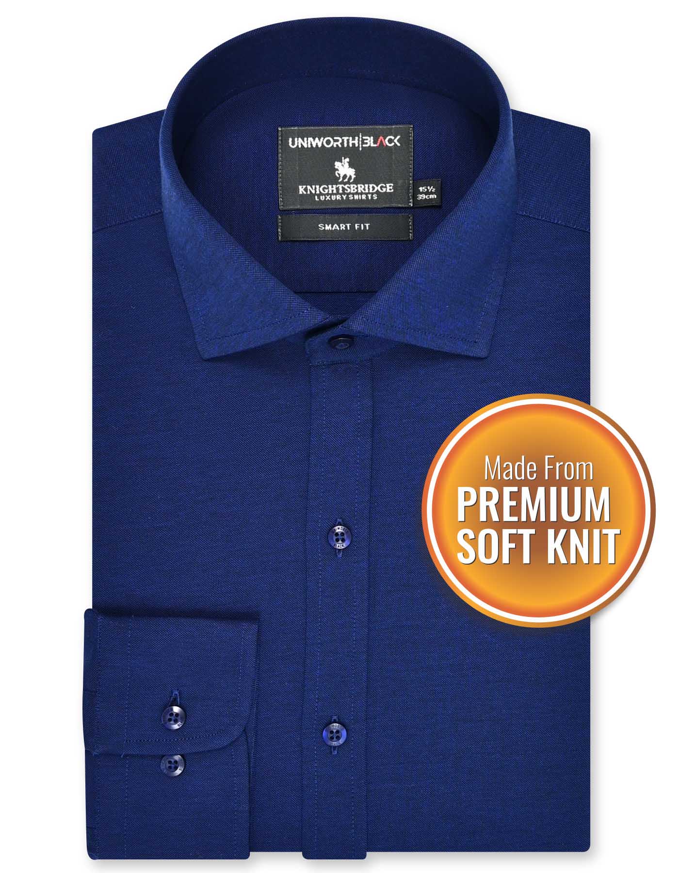Formal Shirt Knit Royal Blue 14? FSK46SF Uni Black FSK46SF-14.5