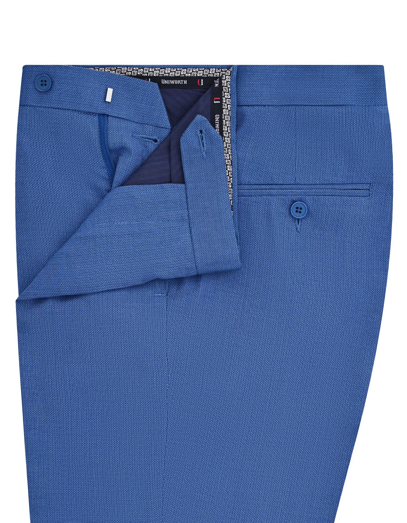 Blue Texture Formal Trouser Tailored Smart Fit FT2217S-32