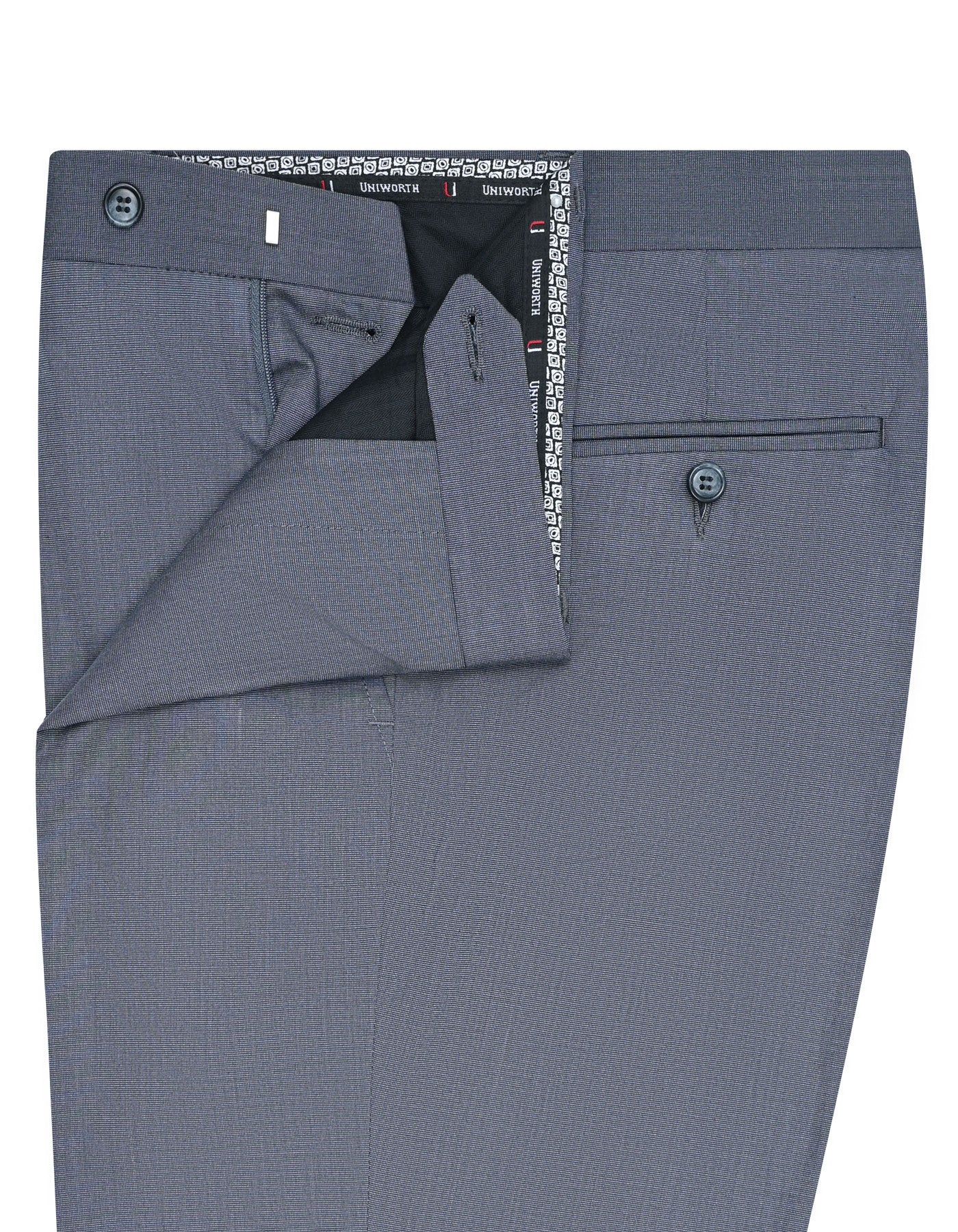 L Charcoal Texture Formal Trouser Classic Fit FT2367C-32
