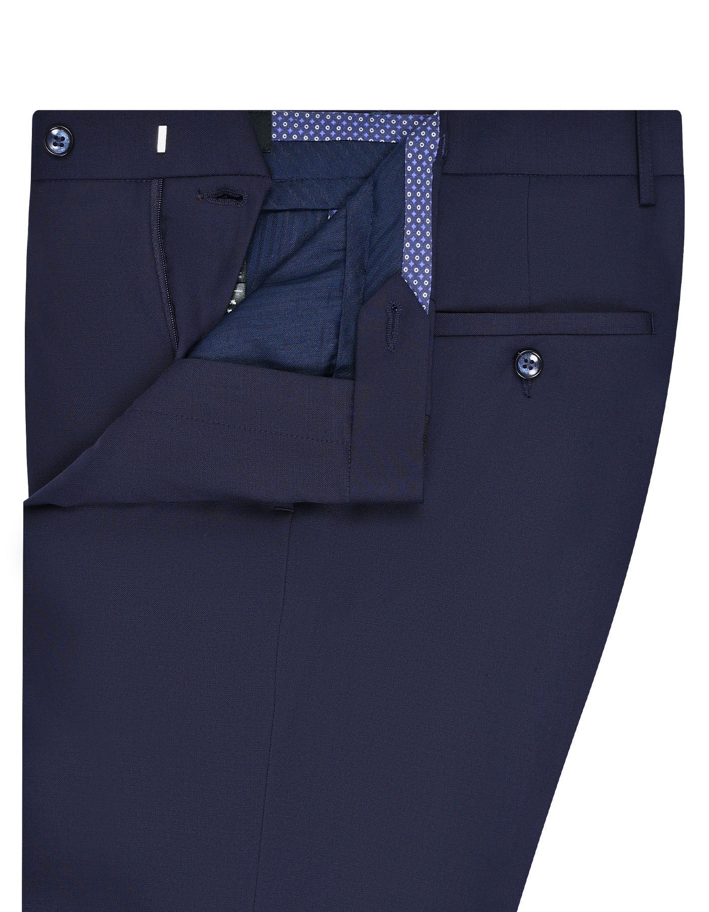 Navy Plain Formal Trouser Classic Fit FT2607-5C-32