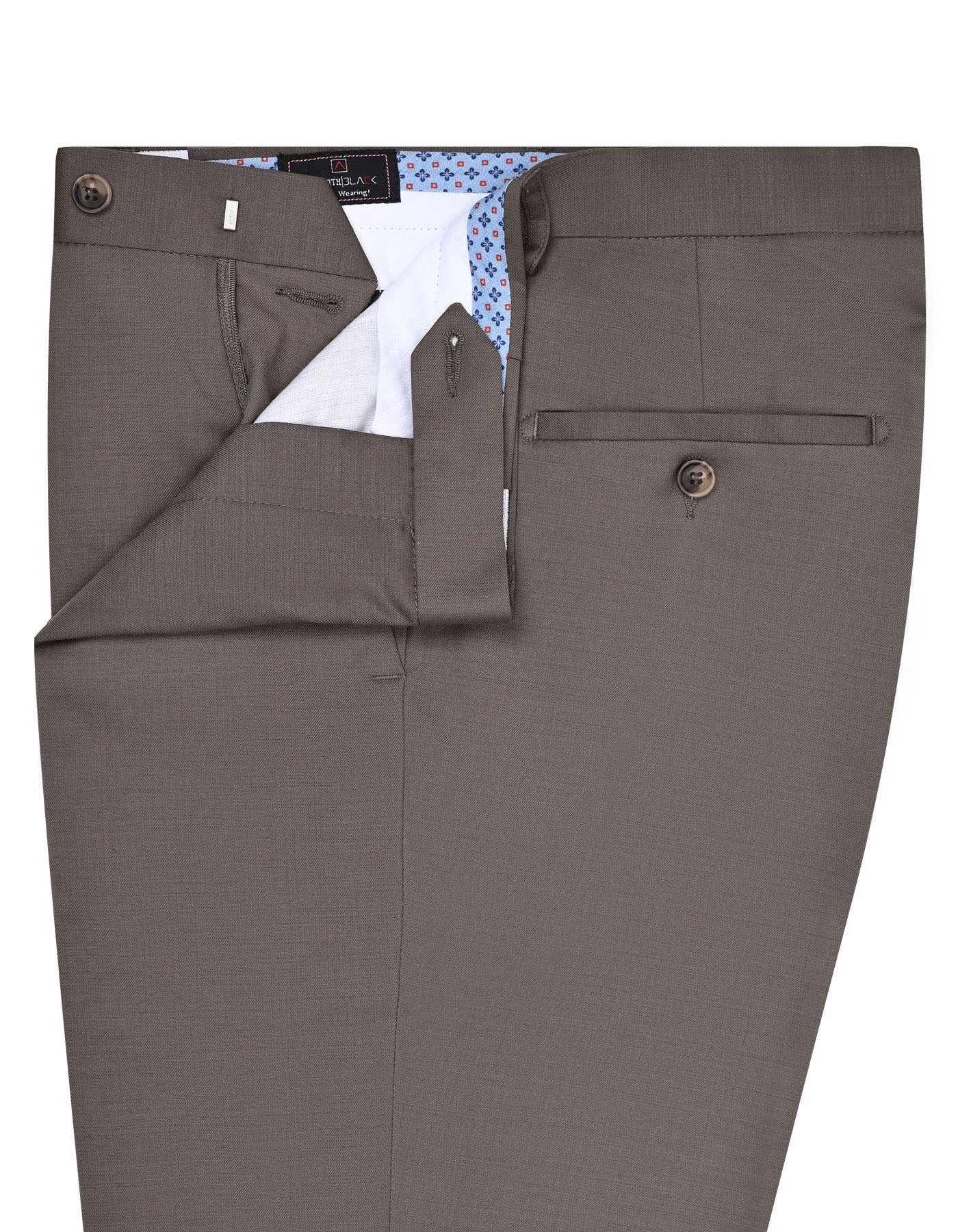 Khaki Plain Formal Trouser Tailored Smart Fit FT2609S-32
