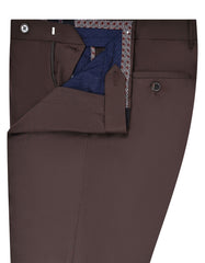 Chocolate Plain Formal Trouser Tailored Smart Fit FT2610-3S-32
