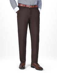 Chocolate Plain Formal Trouser Tailored Smart Fit FT2610-3S-30