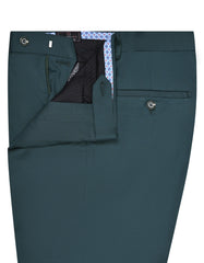 Teal Plain Formal Trouser Tailored Smart Fit FT2614S-32