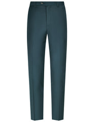 Teal Plain Formal Trouser Tailored Smart Fit FT2614S-30