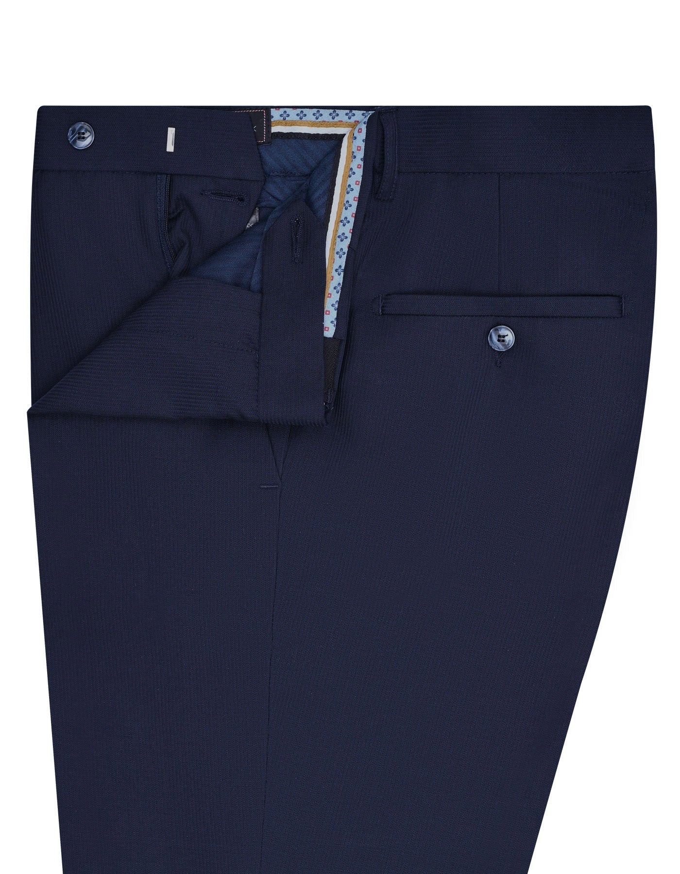 Navy Texture Formal Trouser Classic Fit FT2644C-32