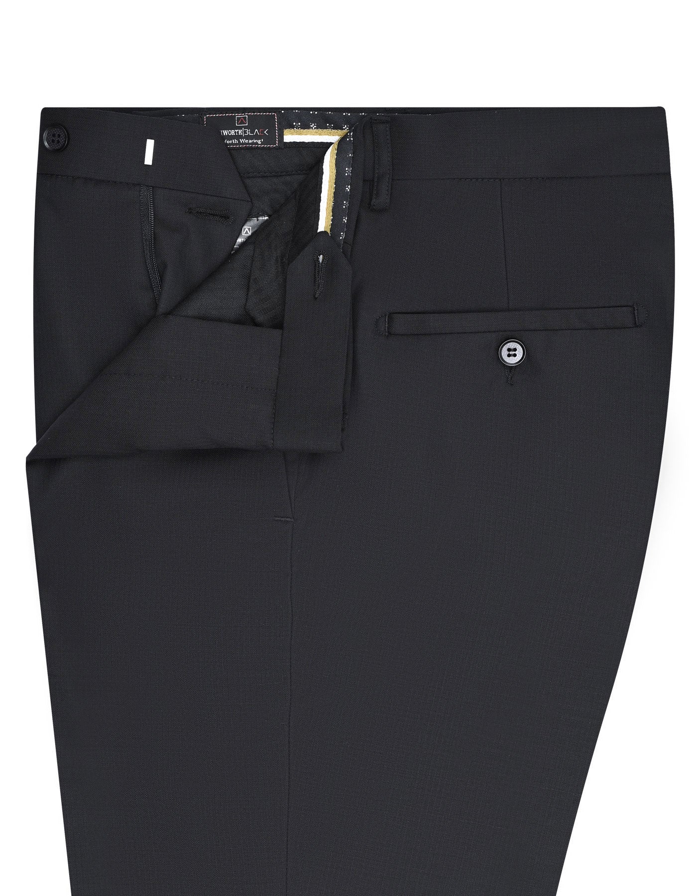 Black Texture Formal Trouser Tailored Smart Fit FT2651S-32