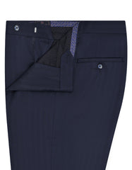 D Blue Texture Formal Trouser Classic Fit FT2659C-32
