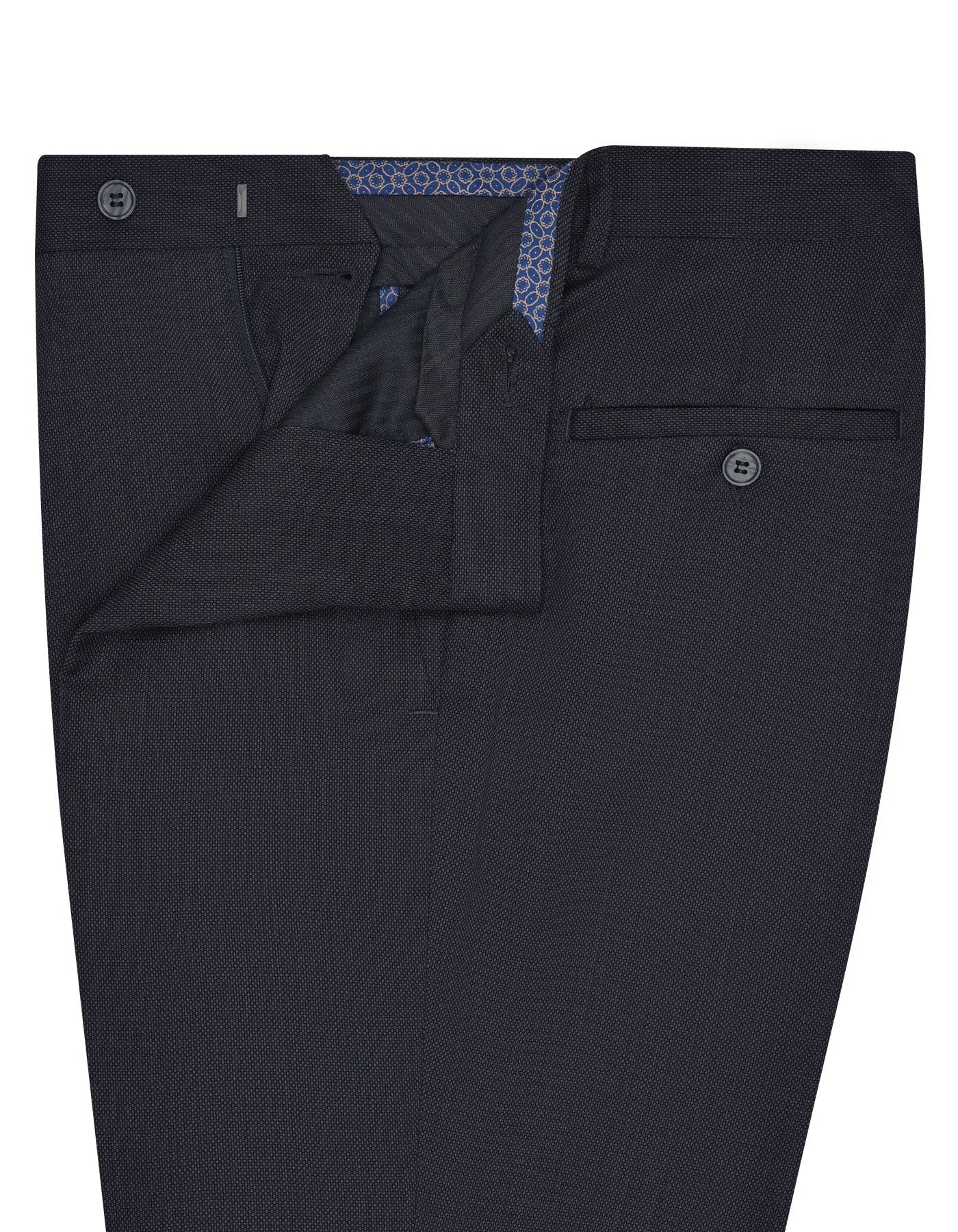 Charcoal Texture Formal Trouser Tailored Smart Fit FT2662S-32