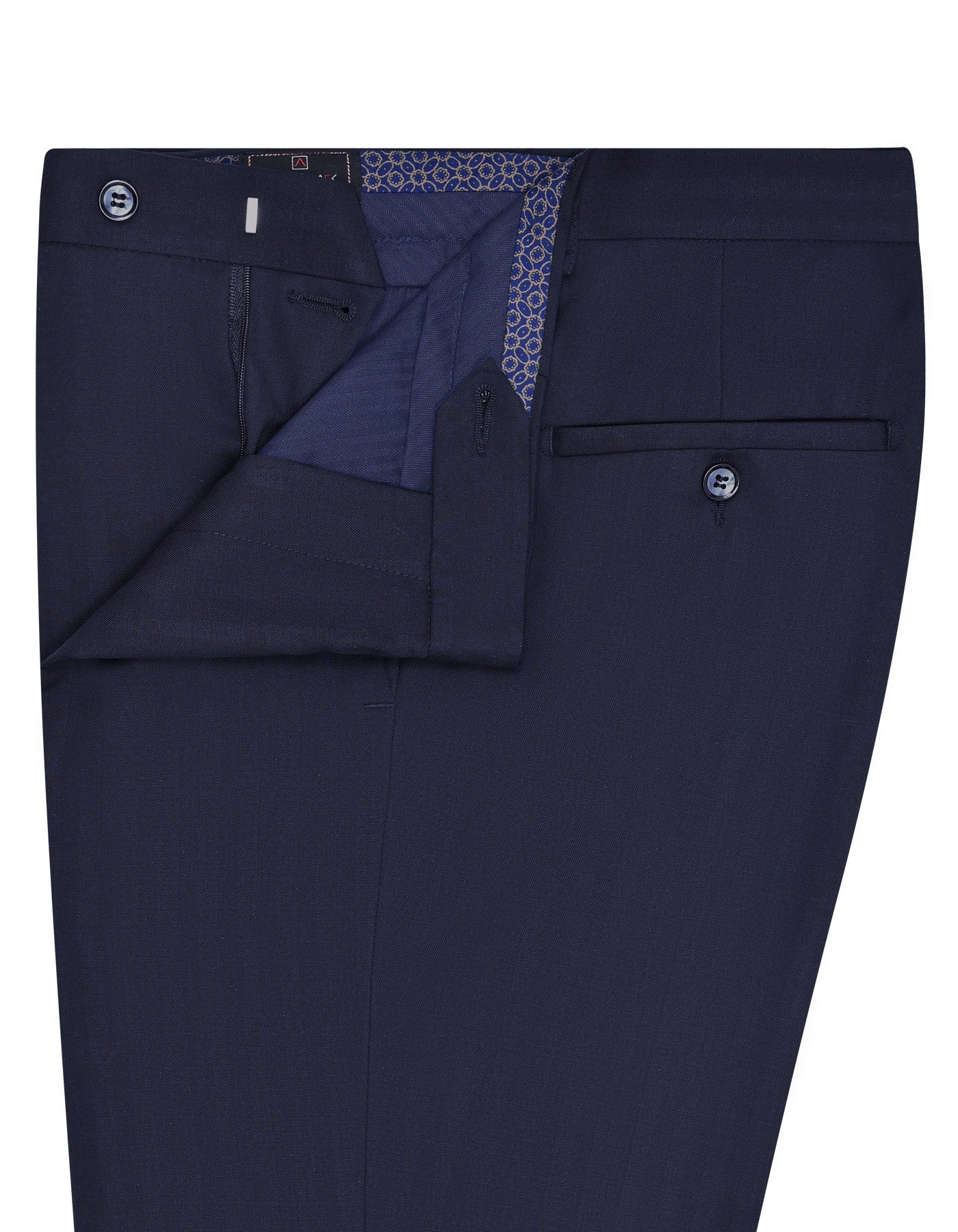 Navy Texture Formal Trouser Tailored Smart Fit FT2663S-32