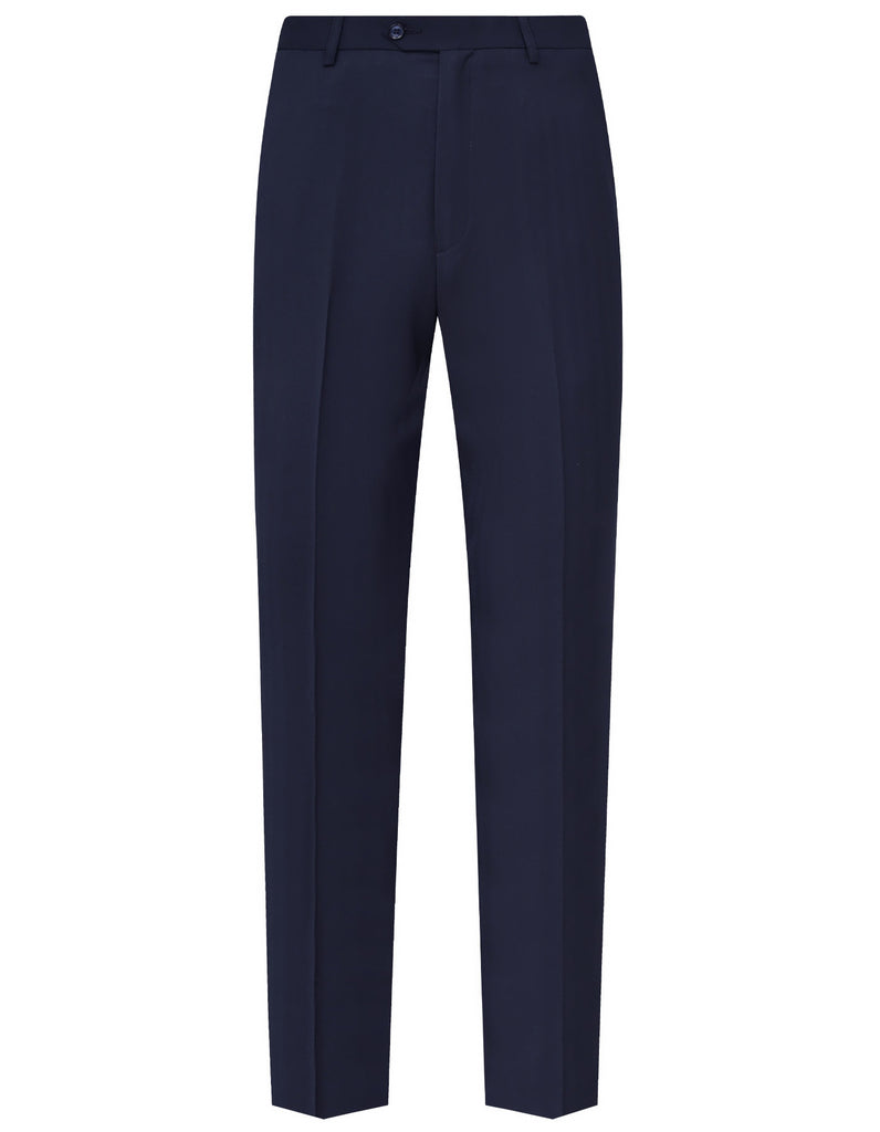 Navy Texture Tailored Smart Fit Formal Trouser
