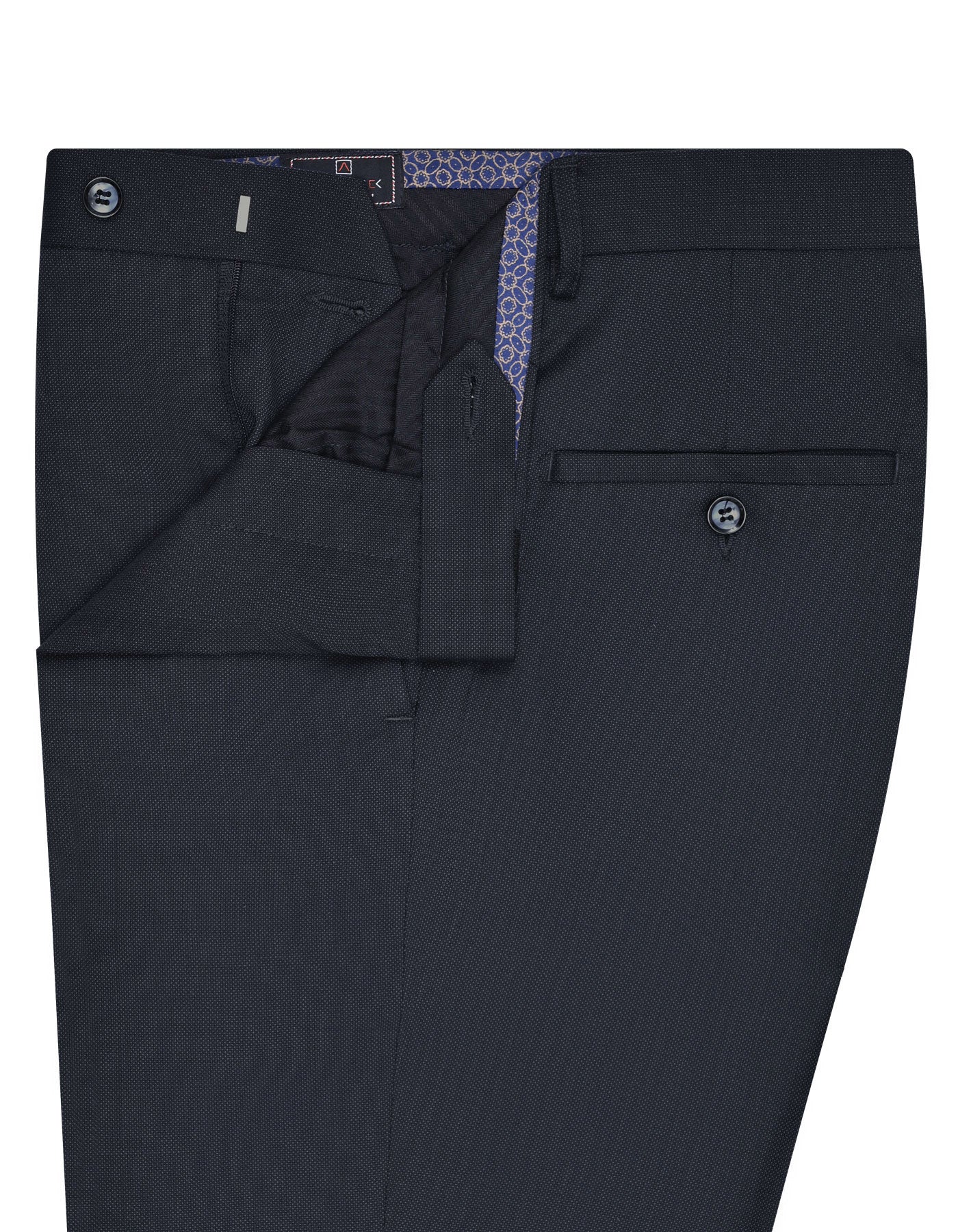Navy Texture Formal Trouser Classic Fit FT2665C-32