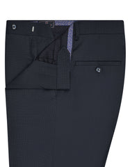 Navy Texture Formal Trouser Classic Fit FT2665C-32