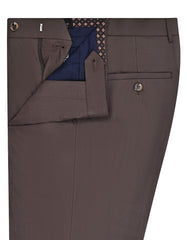 Chocolate Plain Formal Trouser Classic Fit FT2700-1C-32