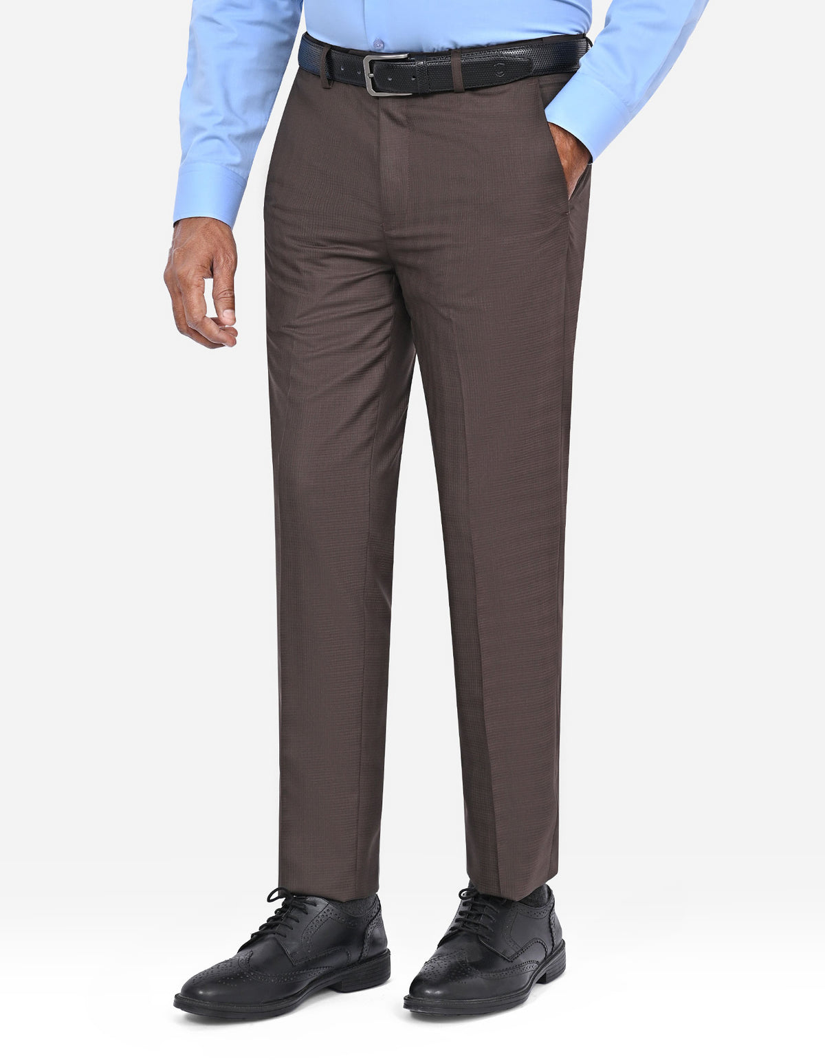 Chocolate Plain Formal Trouser Classic Fit FT2700-1C-30