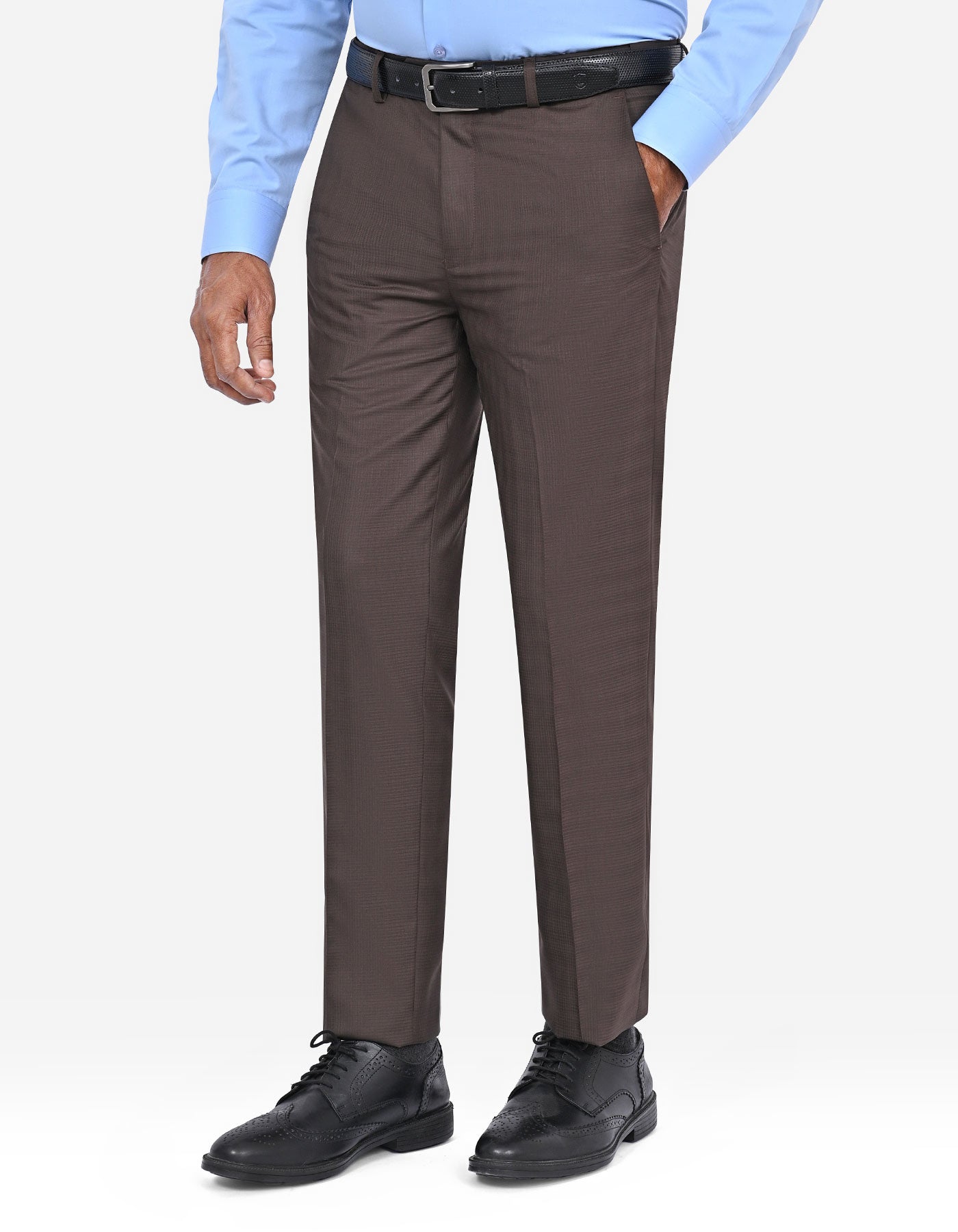 Chocolate Plain Formal Trouser Smart Fit FT2700-1S-30