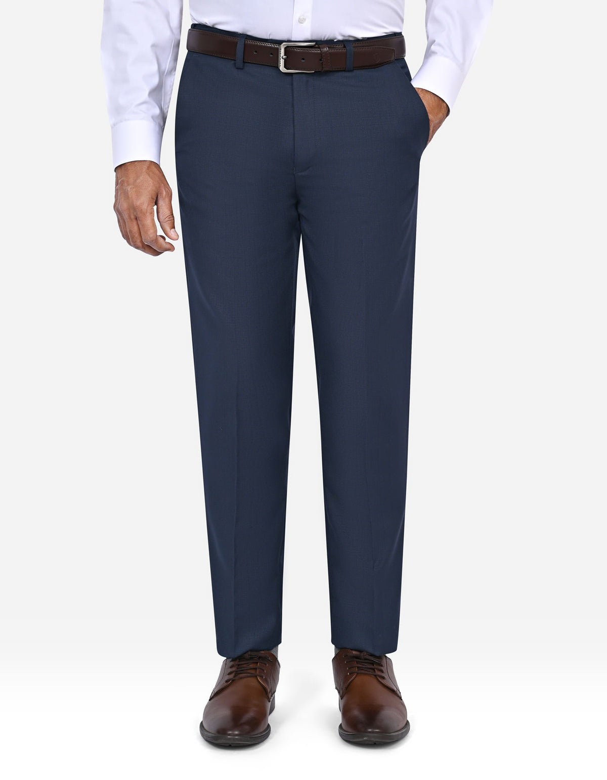 D Grey Plain Formal Trouser Classic Fit FT2706-1C-30