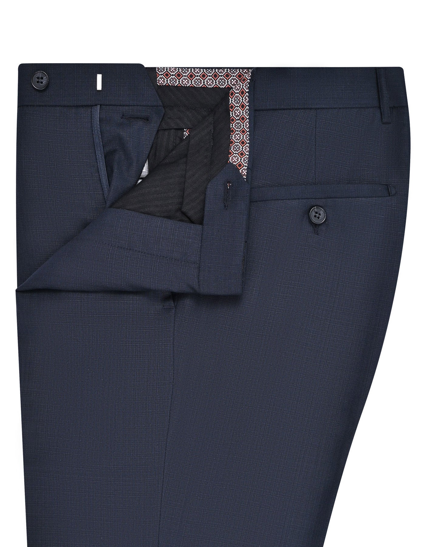D Grey Texture Formal Trouser Classic Fit FT2706C-32