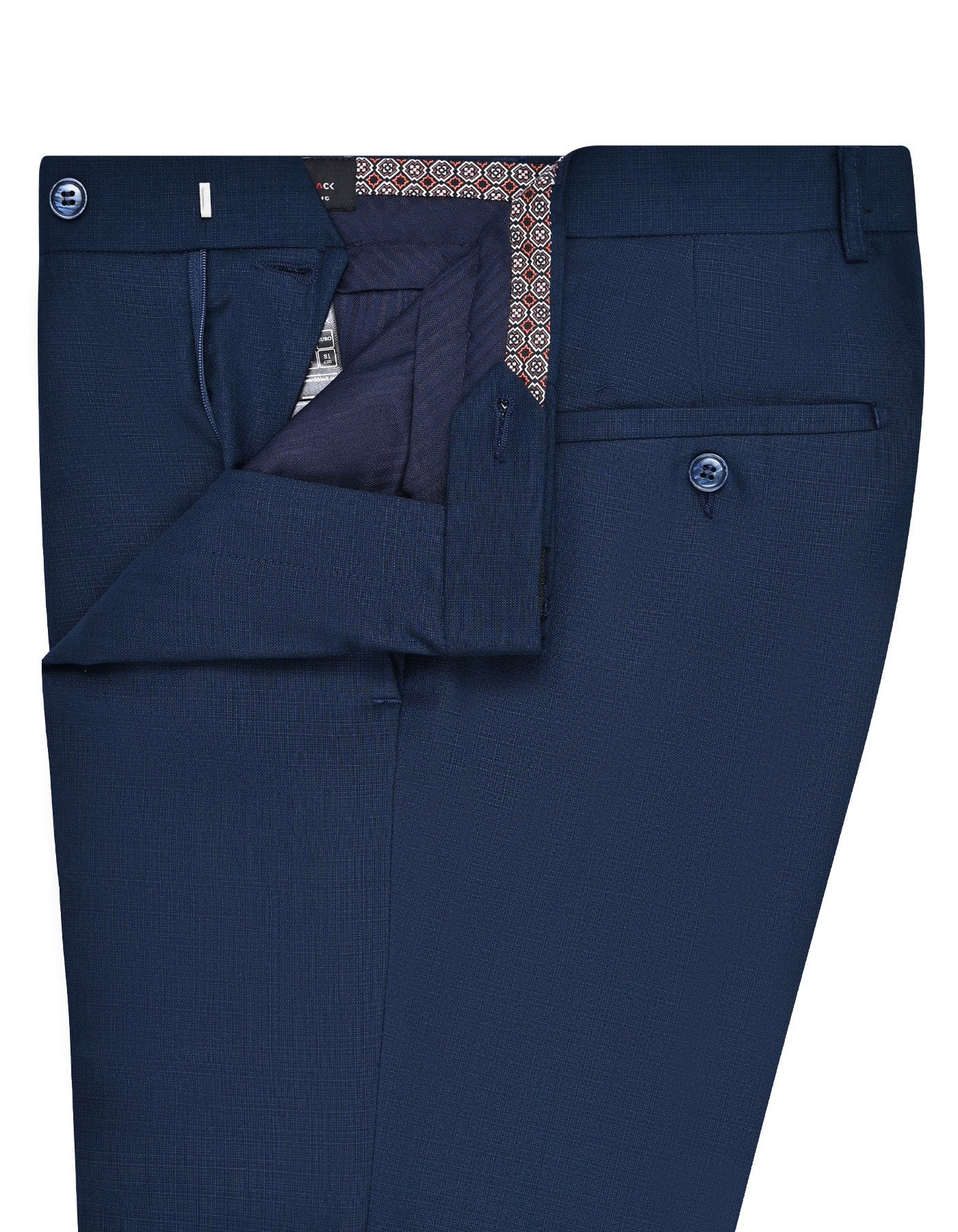 Navy Texture Formal Trouser Classic Fit FT2707C-32