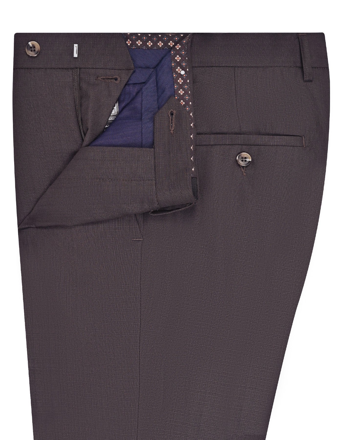 Chocolate Plain Formal Trouser Classic Fit FT2708-2C-32