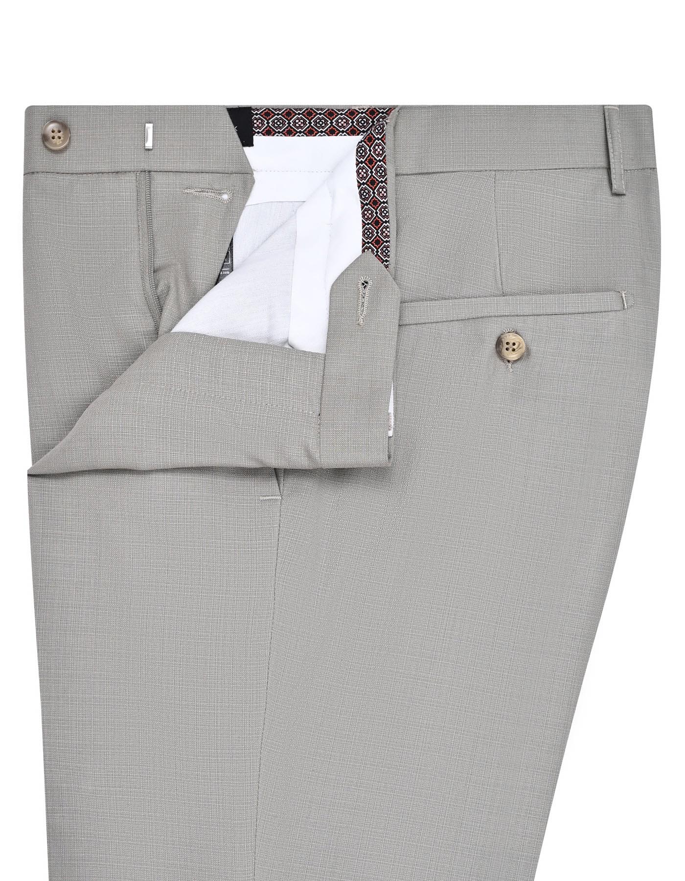 Taupe Texture Formal Trouser Smart Fit FT2709S-32