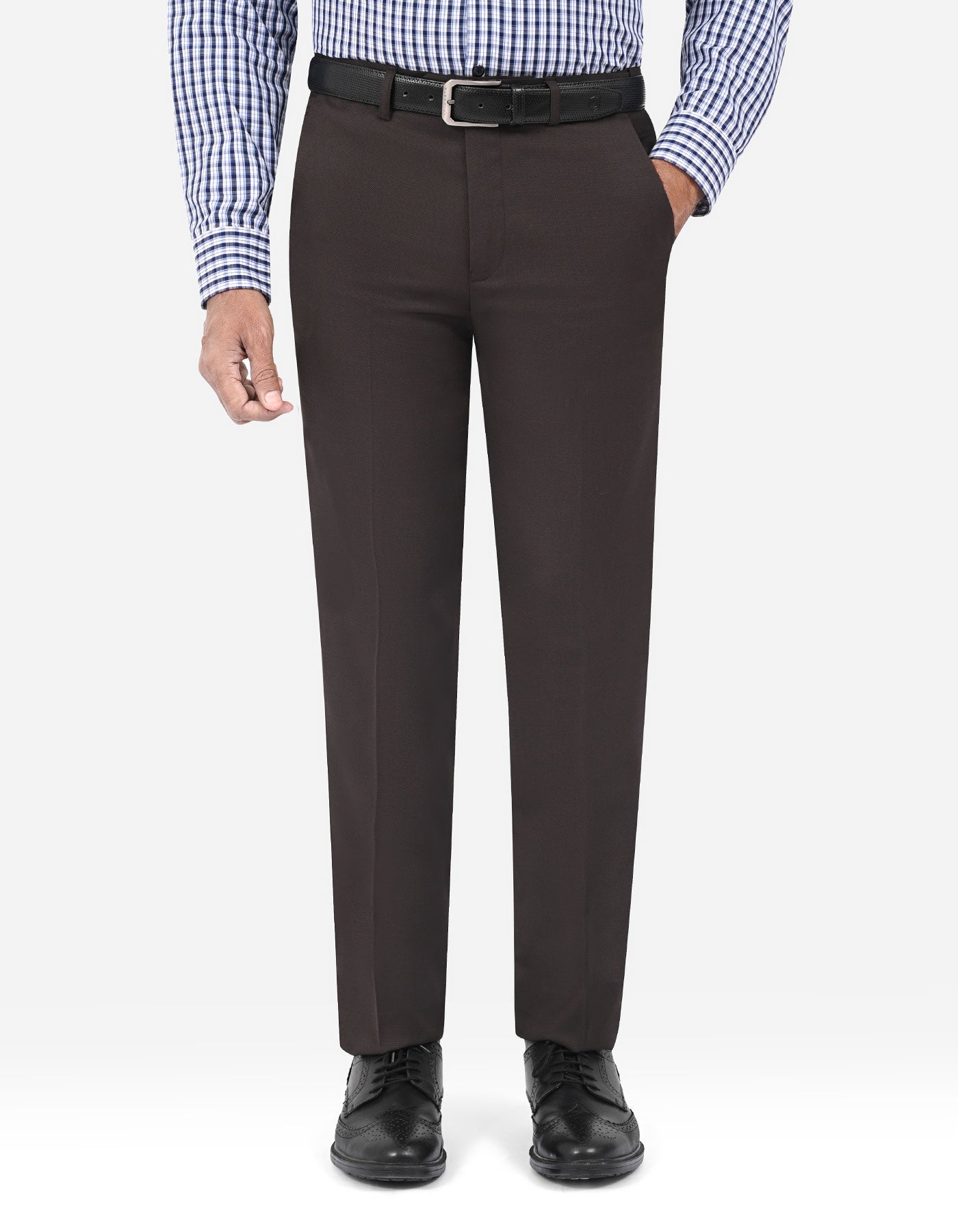 Chocolate Texture Formal Trouser Classic Fit FT2736C-32
