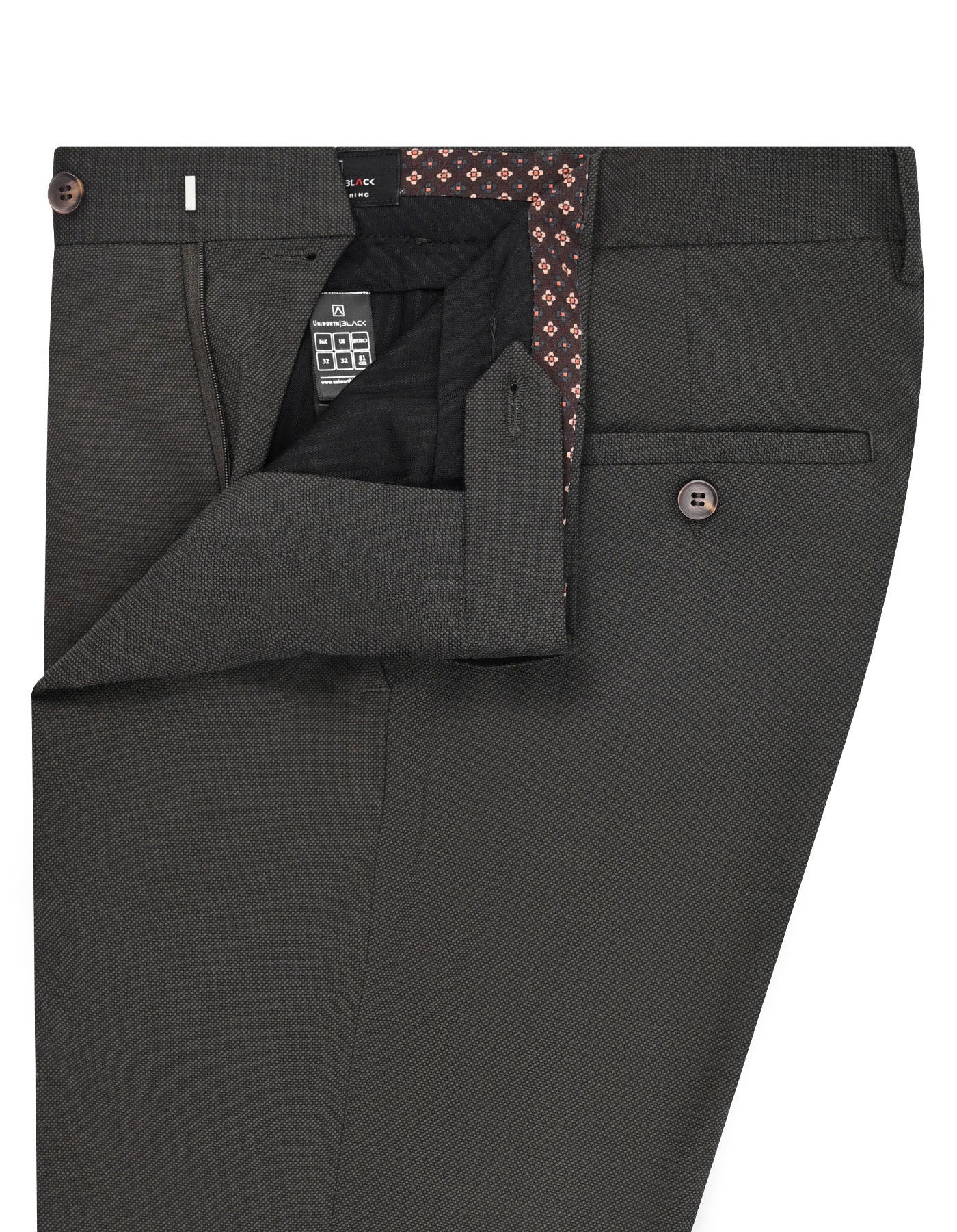 Olive Texture Formal Trouser Tailored Smart Fit FT2737S-34