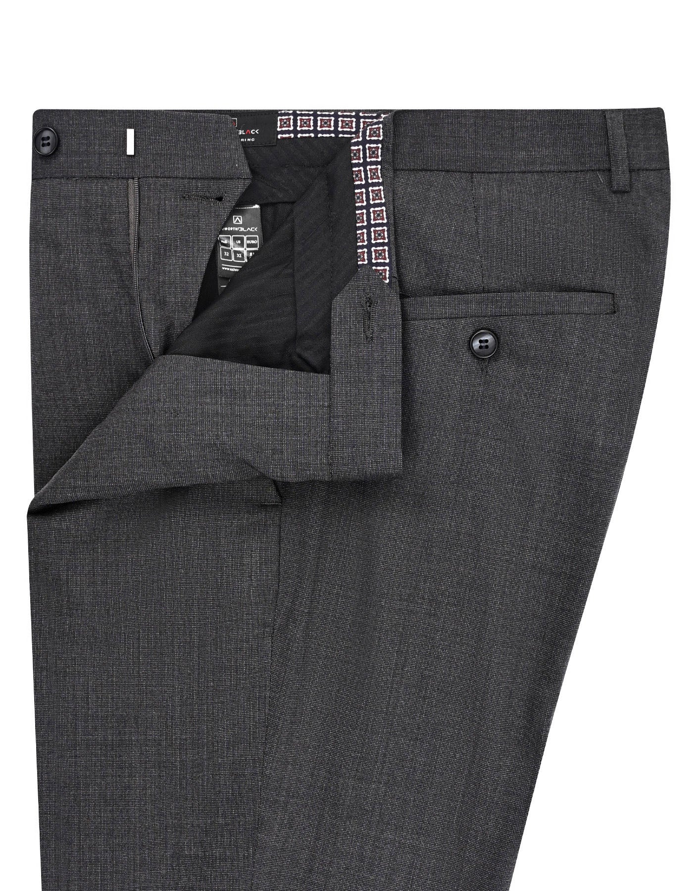 Charcoal Texture Formal Trouser Tailored Smart Fit FT2743S-34