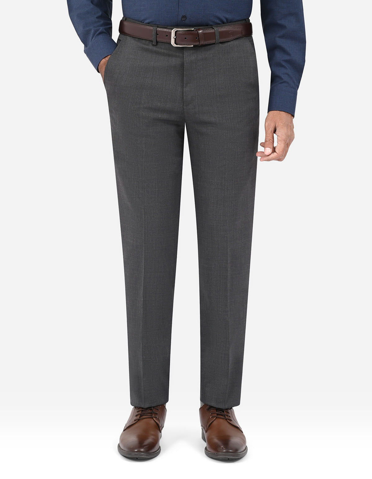Charcoal Texture Formal Trouser Tailored Smart Fit FT2743S-32