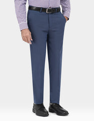 M Blue Texture Formal Trouser Tailored Smart Fit FT2744S-32