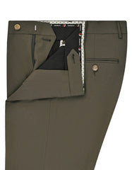 Olive Plain Formal Trouser Classic Fit FT2776-1C-32