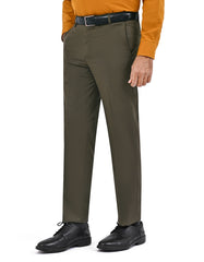 Olive Plain Formal Trouser Classic Fit FT2776-1C-30