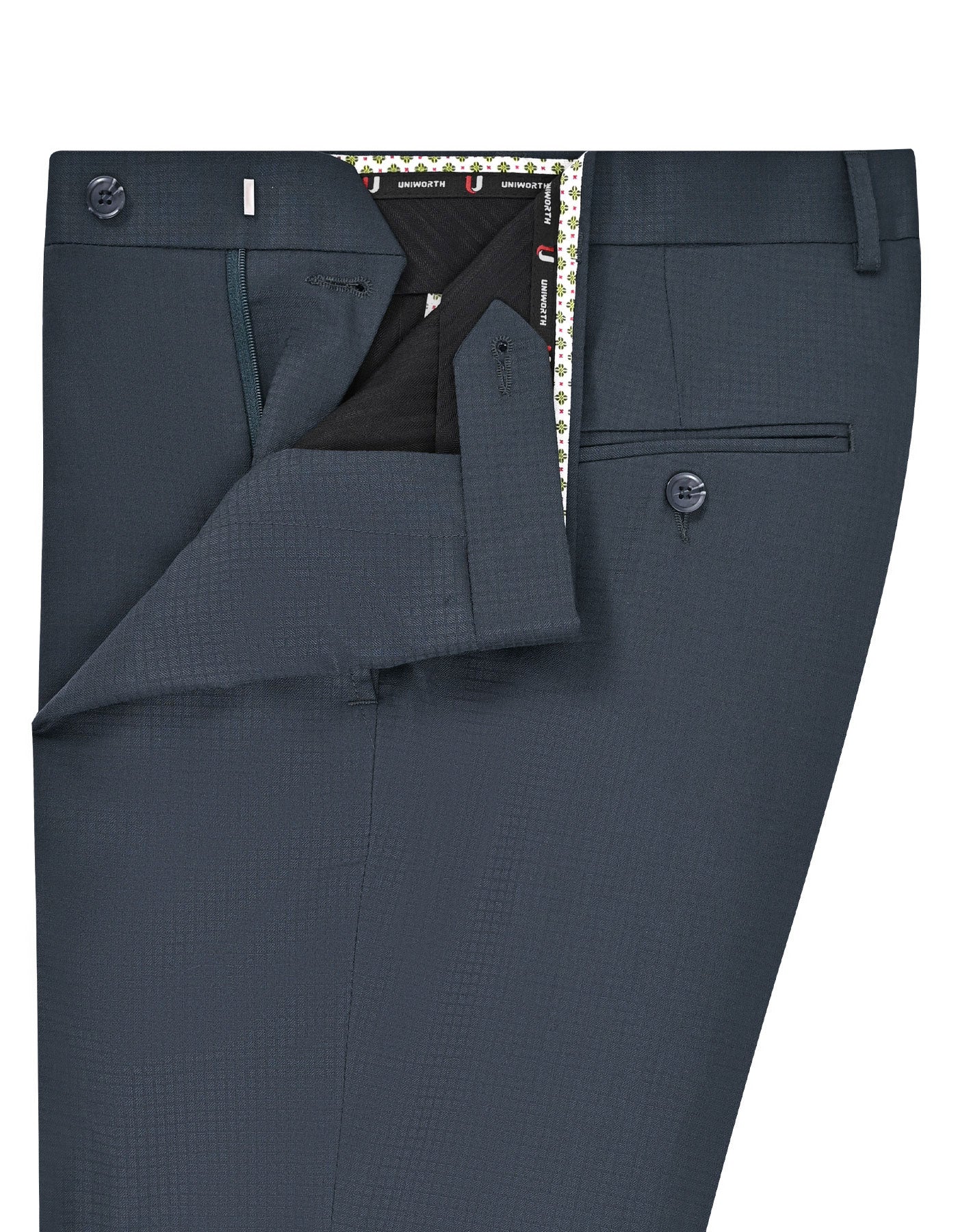 D Green Plain Formal Trouser Smart Fit FT2777-1S-32