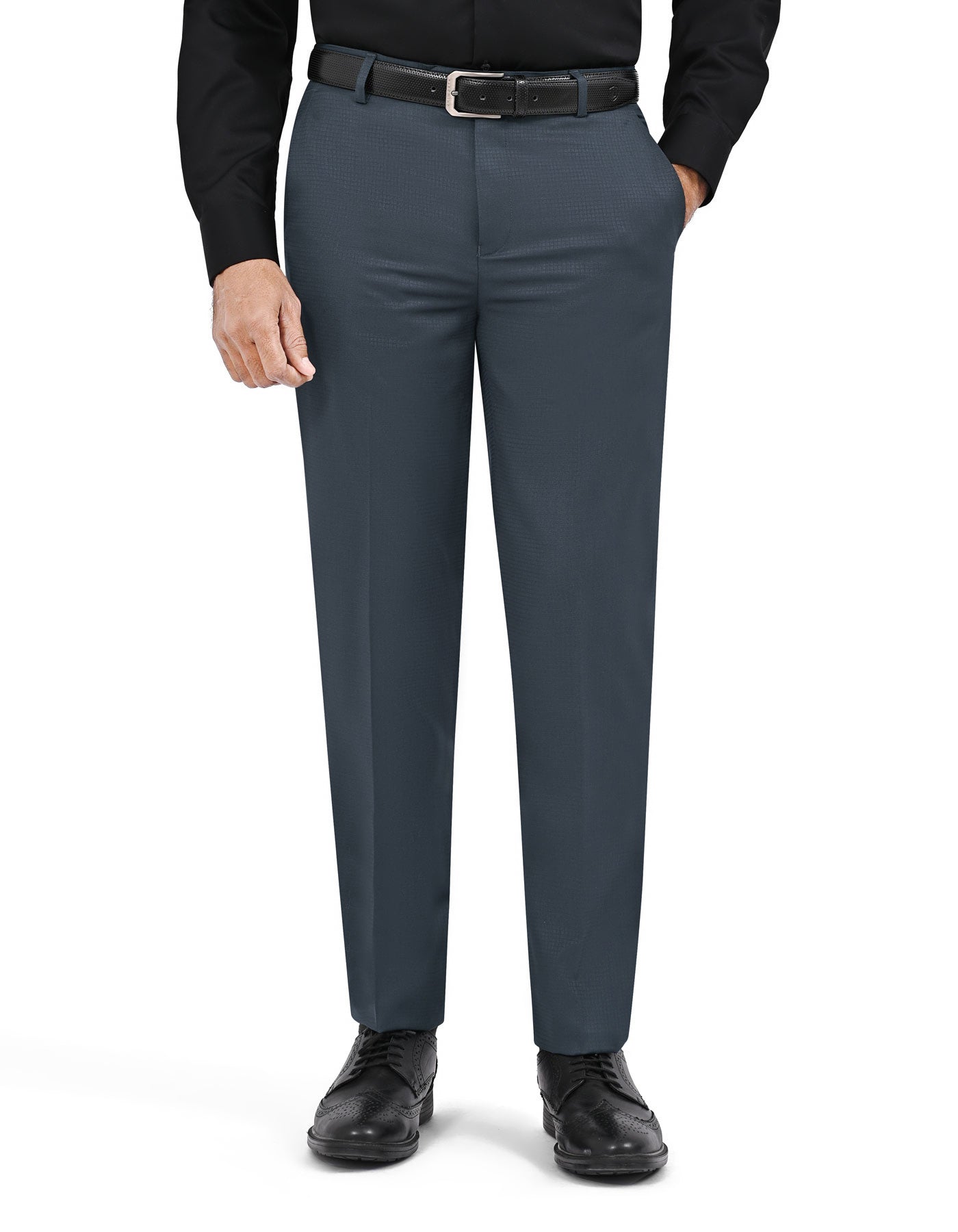 D Green Plain Formal Trouser Smart Fit FT2777-1S-30