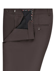 Chocolate Plain Formal Trouser Classic Fit FT2778-1C-32