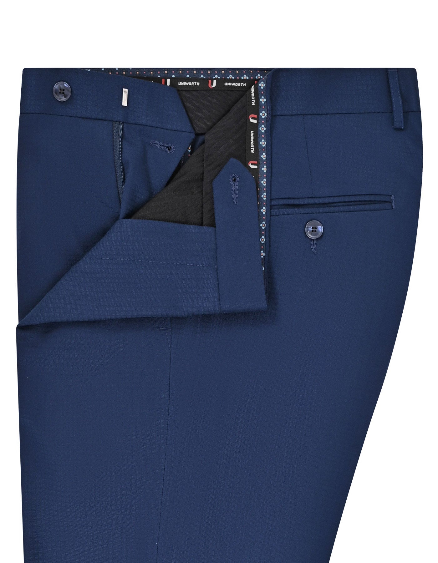 Navy Plain Formal Trouser Classic Fit FT2779-1C-32