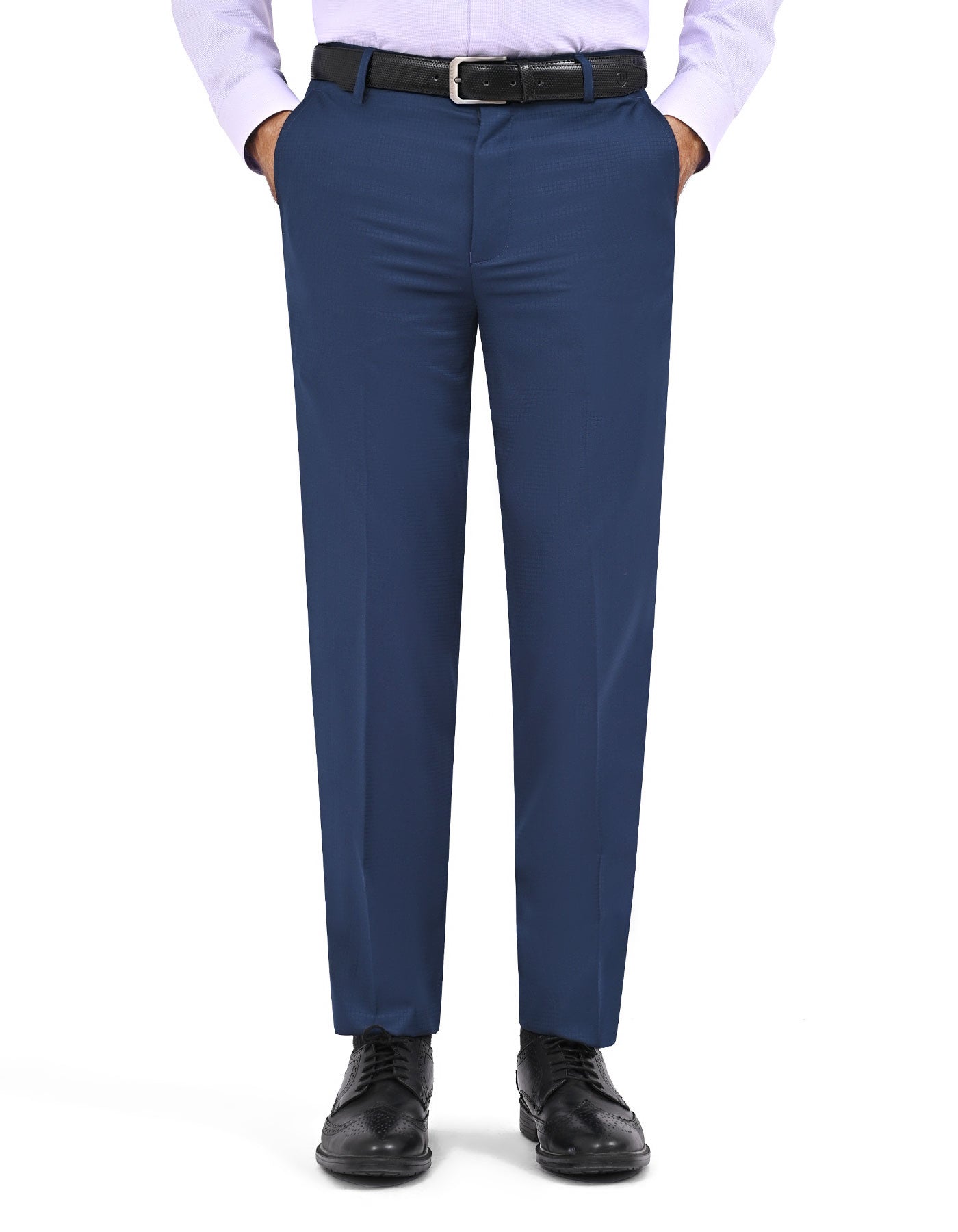 Navy Plain Formal Trouser Classic Fit FT2779-1C-30