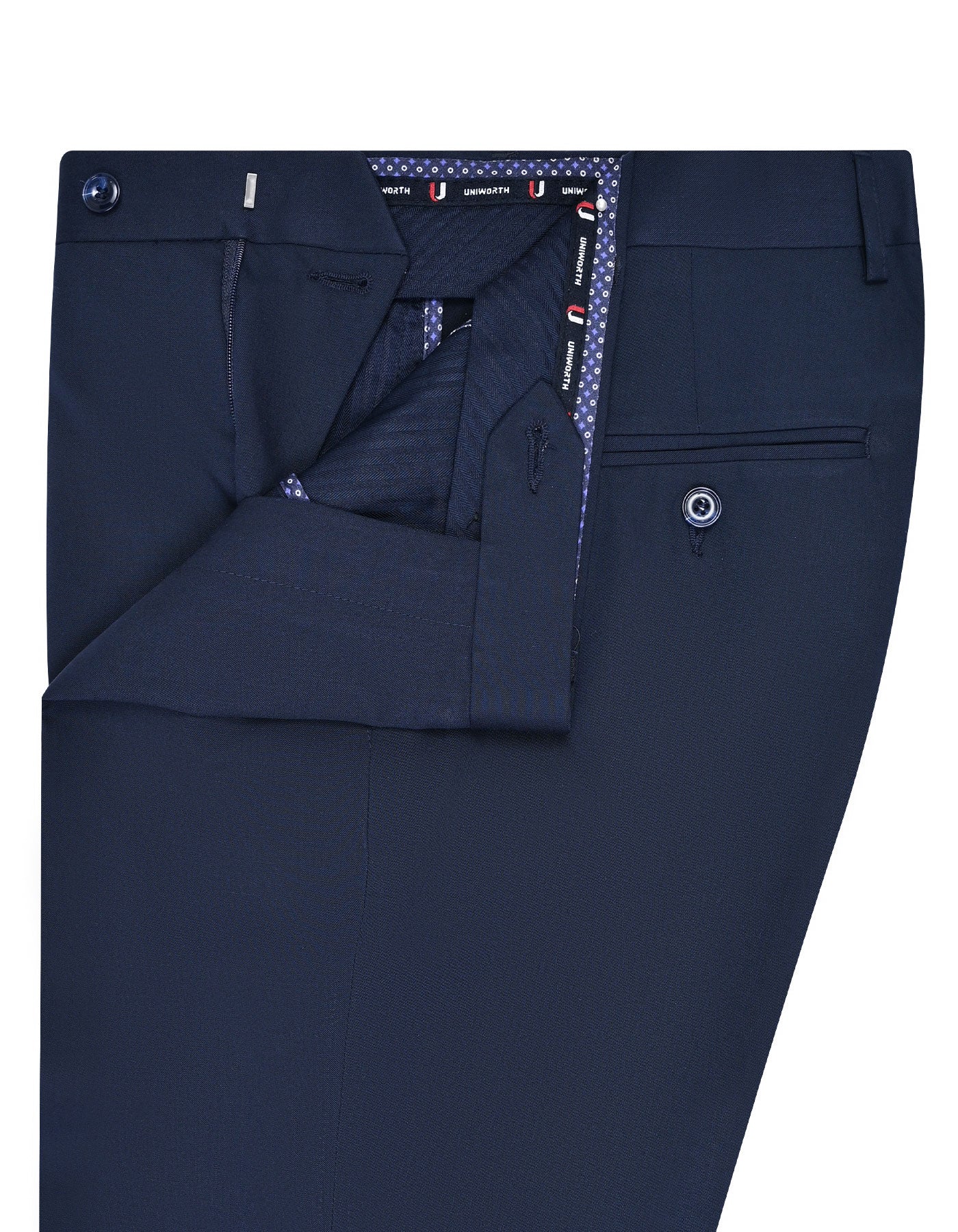 Navy Plain Formal Trouser Classic Fit FT445-7C-32