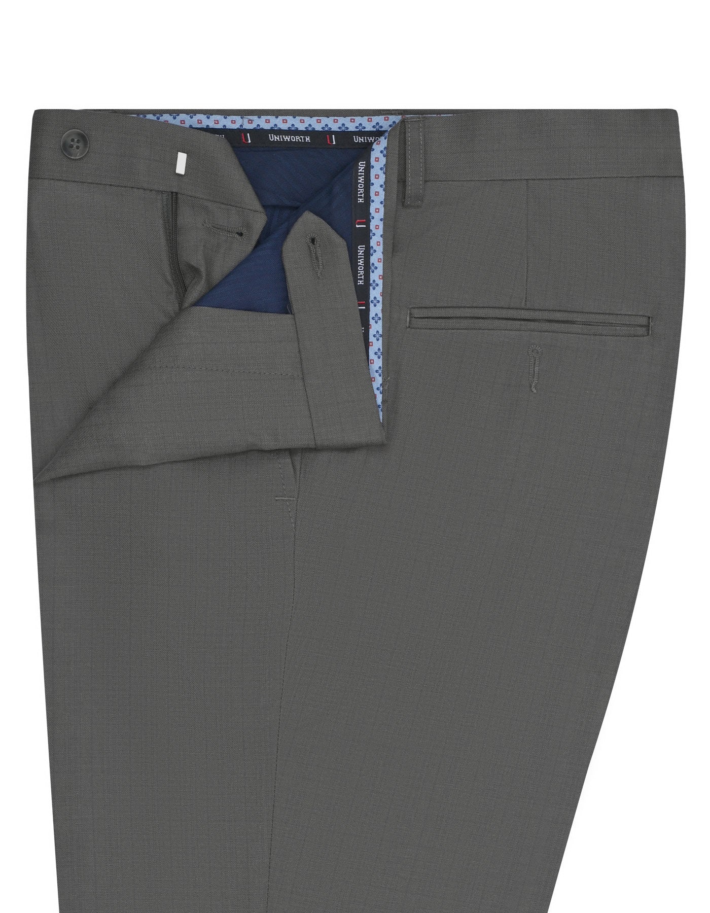 Grey Texture Formal Trouser Tailored Smart Fit FT462S-32