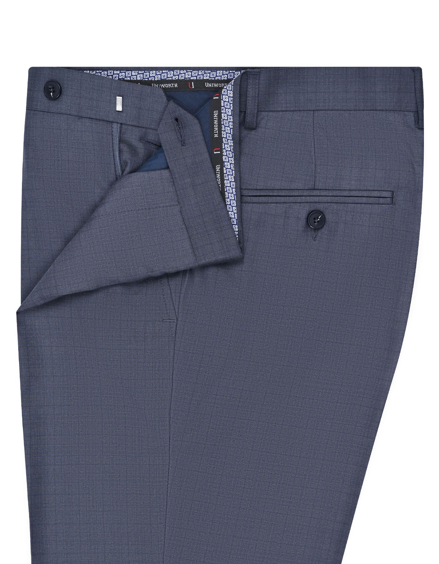 L Charcoal Texture Formal Trouser Classic Fit FT463C-32