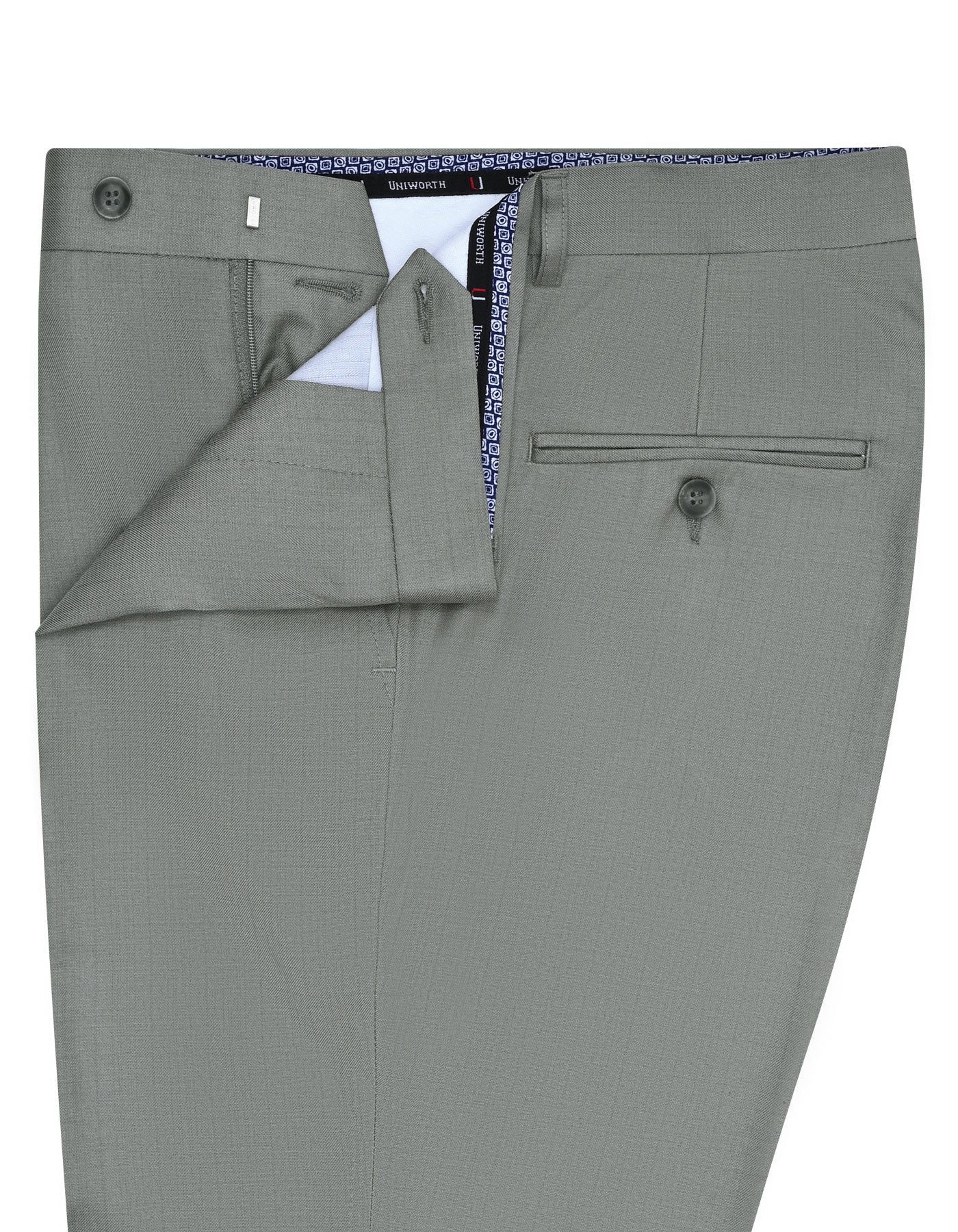 Grey Texture Formal Trouser Tailored Smart Fit FT465S-32
